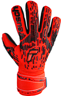 Reusch Attrakt Freegel Silver Finger Support Junior 5372230 3333 black red front